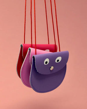 Googly Eye Pocket Money Purse New Pink