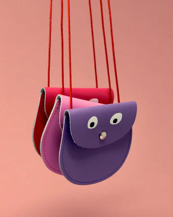 Googly Eye Pocket Money Purse New Pink