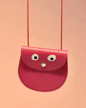 Googly Eye Pocket Money Purse New Pink