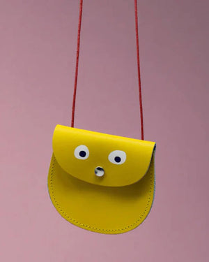 Googly Eye Pocket Money Purse Yellow