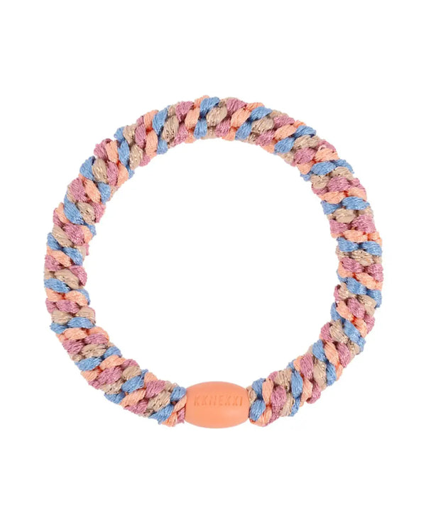Kknekki Haargummi Mix Peach Blue Glitter