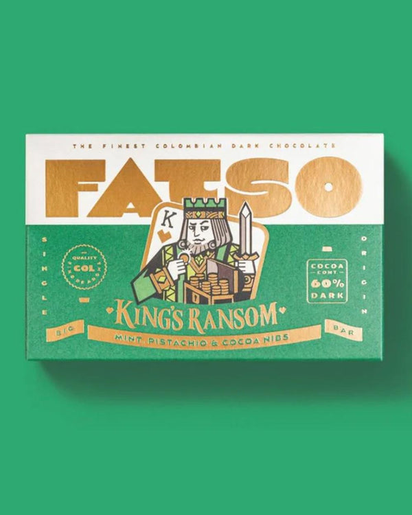 KING'S RANSOM Schokolade mit Minze, Pistazien und Kakaonibs (150g)
