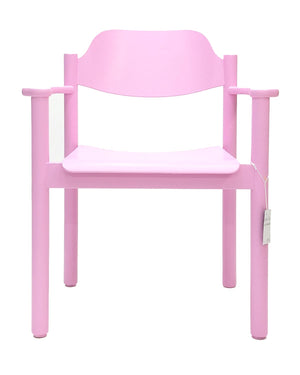 Stuhl 23 / Pinker Stuhl mit Armlehne
