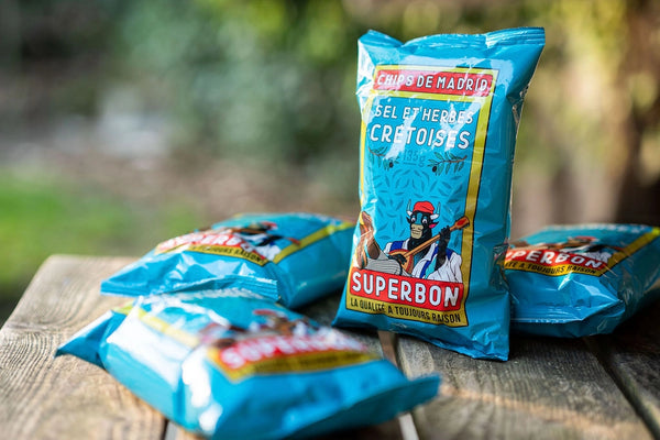 Superbon Chips de Madrid Salt & Cretan Herbs 135g
