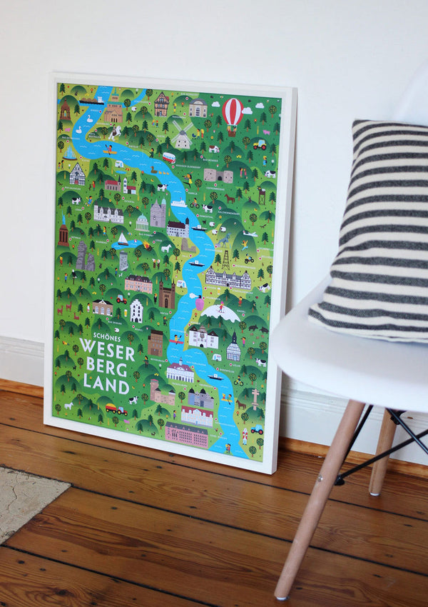 Schönes Weserbergland Poster (50 x 70 cm)
