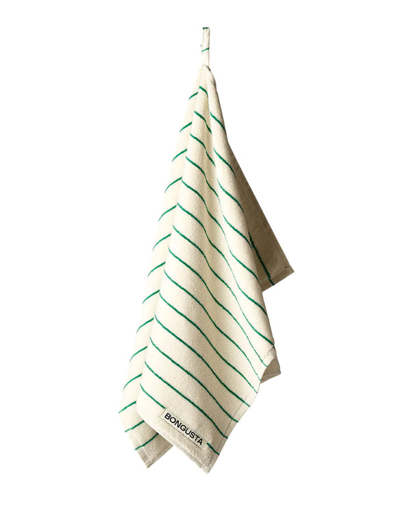 Naram Badehandtuch Pure White & Grass (70x140cm)
