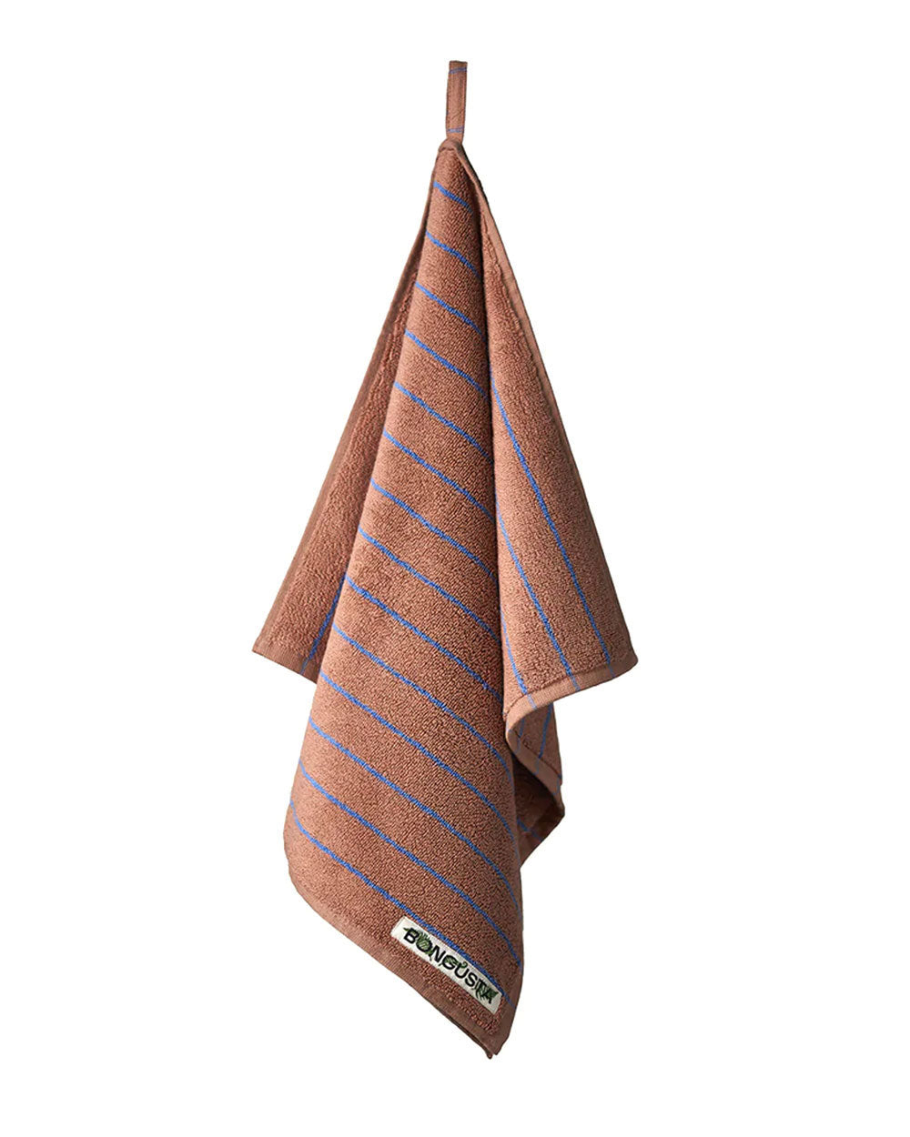 Naram Badehandtuch Camel & Ultramarine (70x140cm)