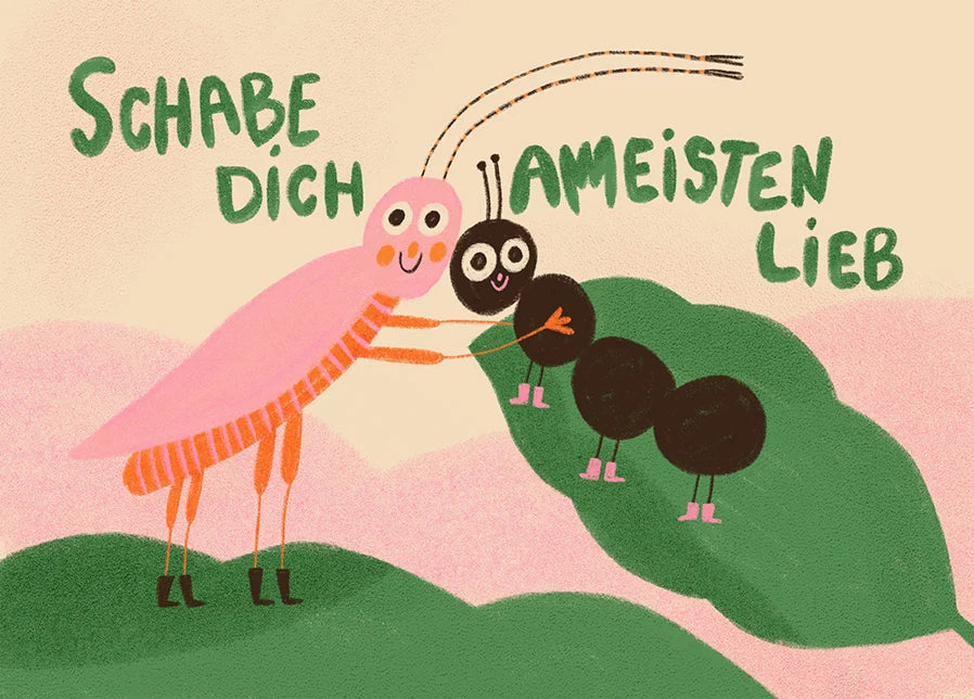 Slinga - Schabe dich lieb Postkarte
