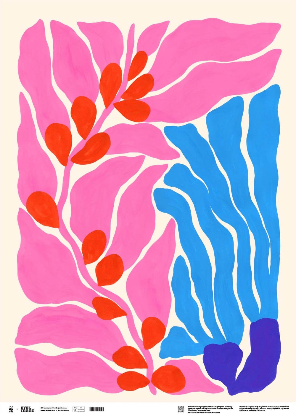 Liv Lee x WWF Kelp and Seagrass Geschenkpapier