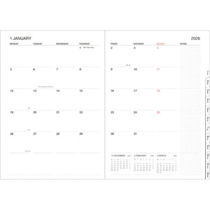 Mark's A5 Color Diary 2025/2026 Silver