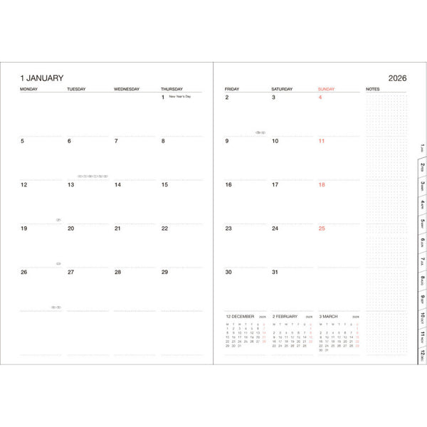 Mark's A5 Color Diary 2025/2026 Silver