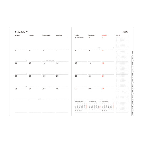 Mark's Diary A5 Colors 2026/2027 Mint