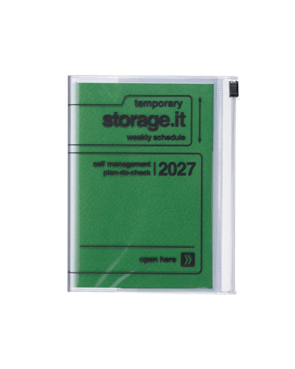 Mark's Diary A6 Storage.it 2026/2027 Green