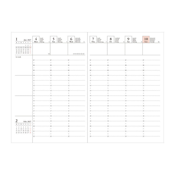 Mark's Diary A6 Storage.it 2026/2027 Green