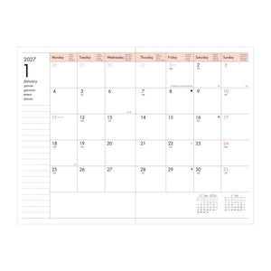 Mark's Diary A5 Colors 2026/2027 Yellow