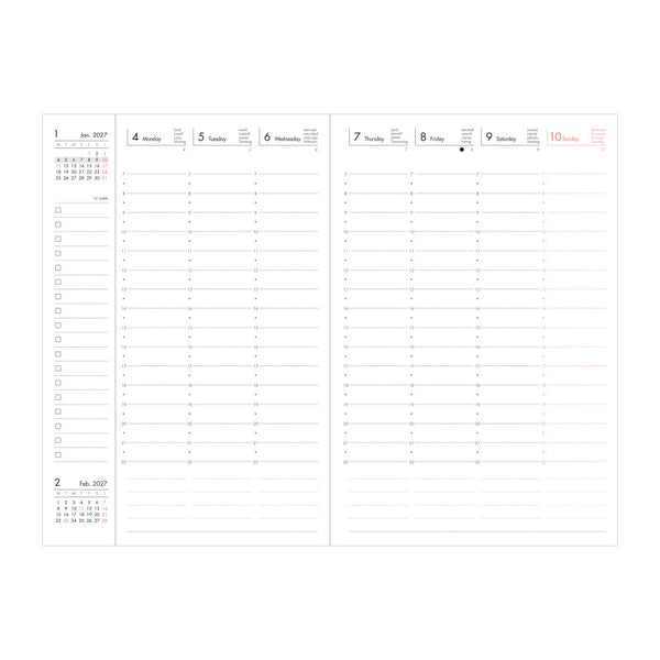 Mark's Diary A5 Colors 2026/2027 Yellow