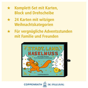 Coppenrath - Stadt, Land, Haselnuss - Das kultige Wortquiz für 24 vergnügliche Adventstage