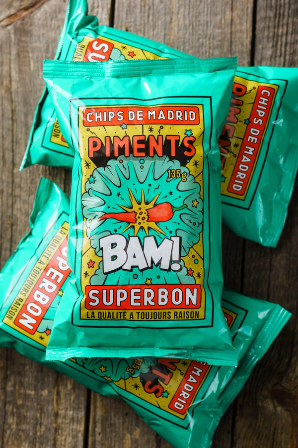 Superbon Chips de Madrid Piments 135g