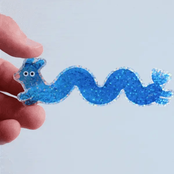 Studio Arhoj - Sticker Blue Sparkle Dog