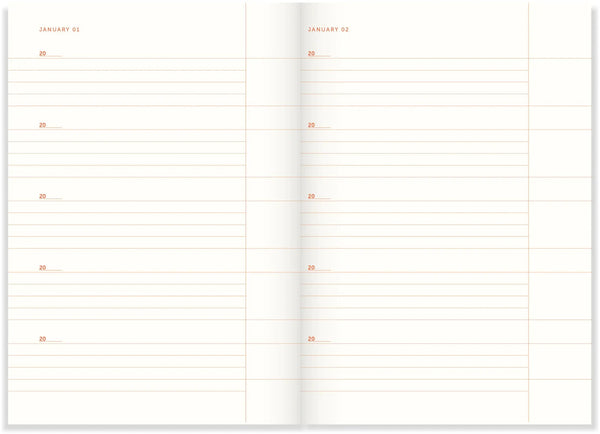 A-Journal One Line A Day - Lavender Stripes