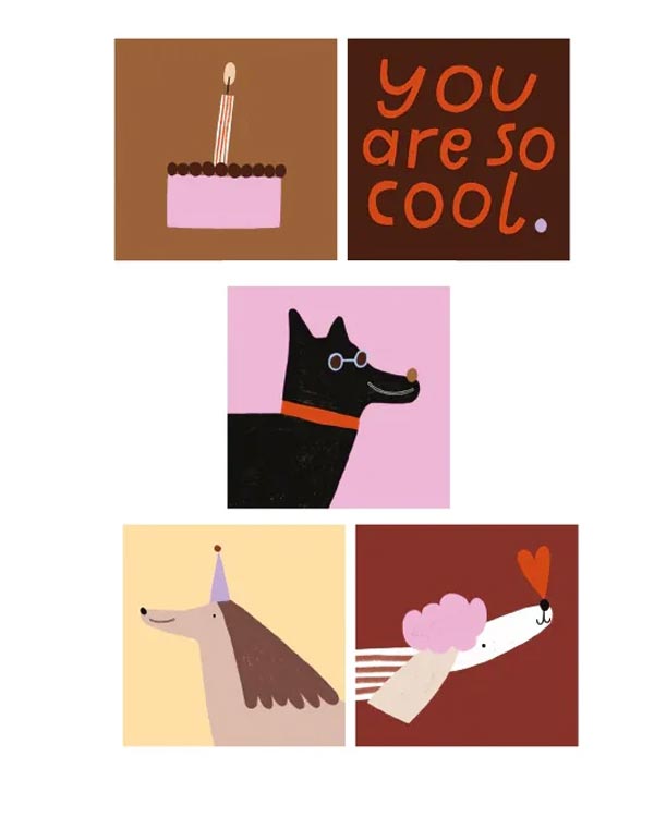 Aufkleber Hunde by Anna Katharina Jansen (10 Stk.)