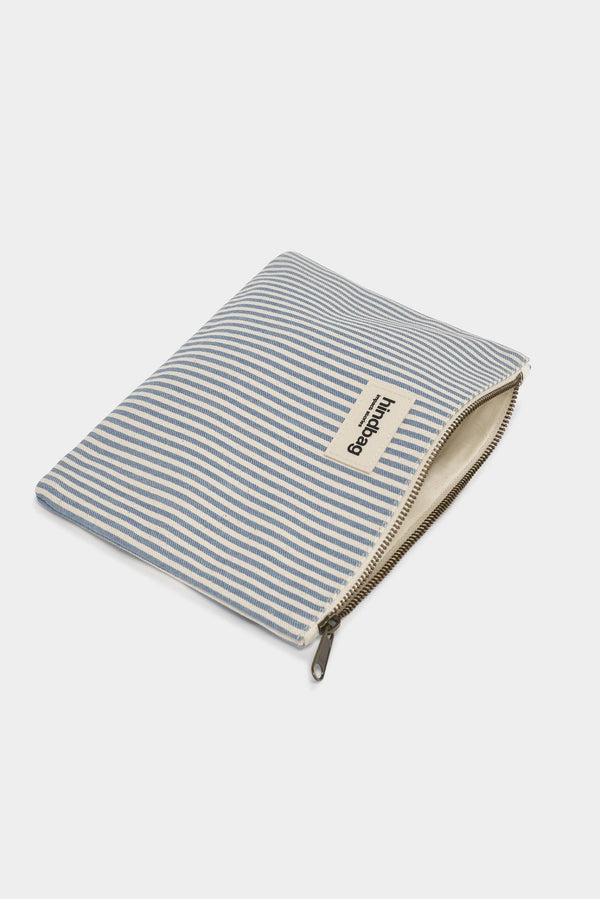 Hindbag Ema-Etui – Blau/Weiß Gestreift