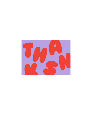 Aufkleber "Thanks" (10 Stk.)