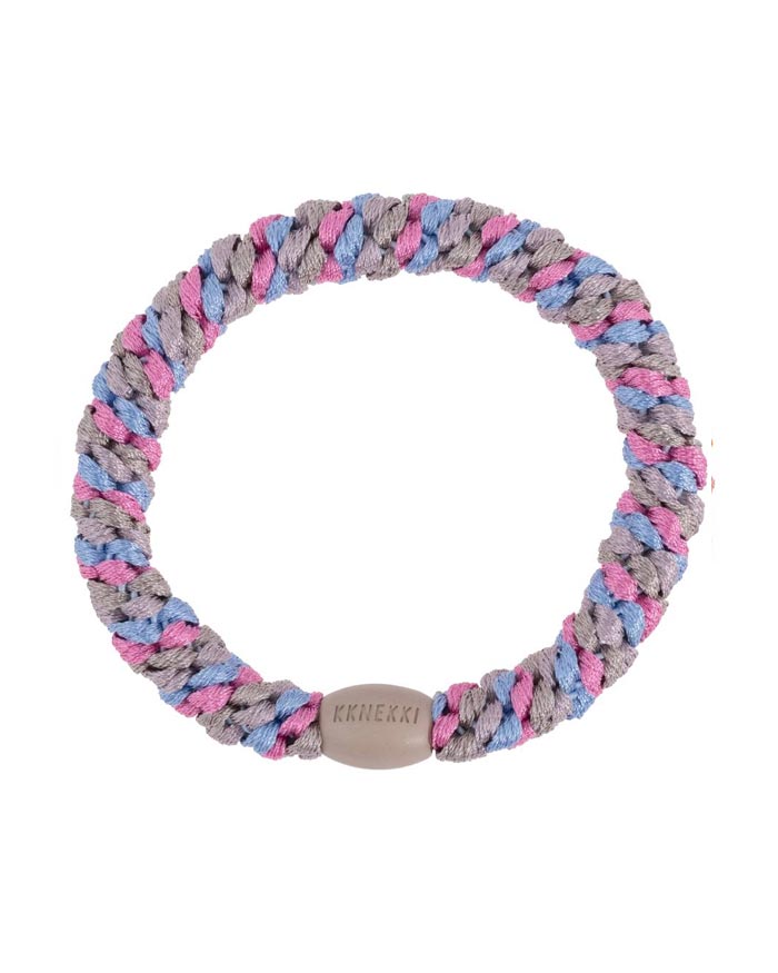 Kknekki Haargummi Mix Sky Blue Pink Glitter
