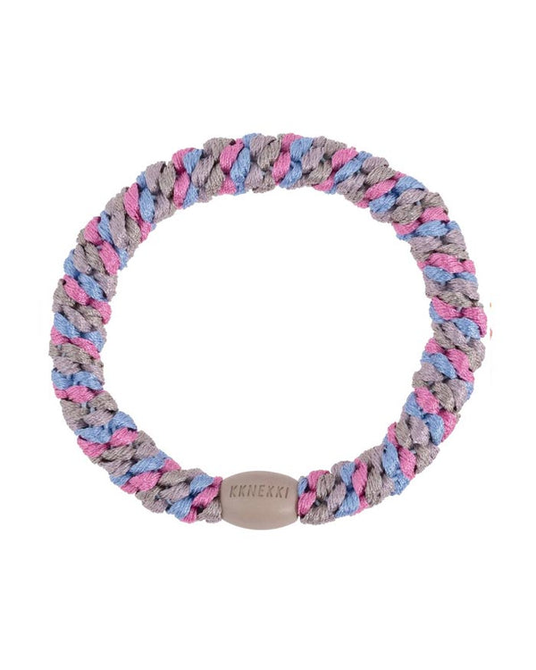 Kknekki Haargummi Mix Sky Blue Pink Glitter