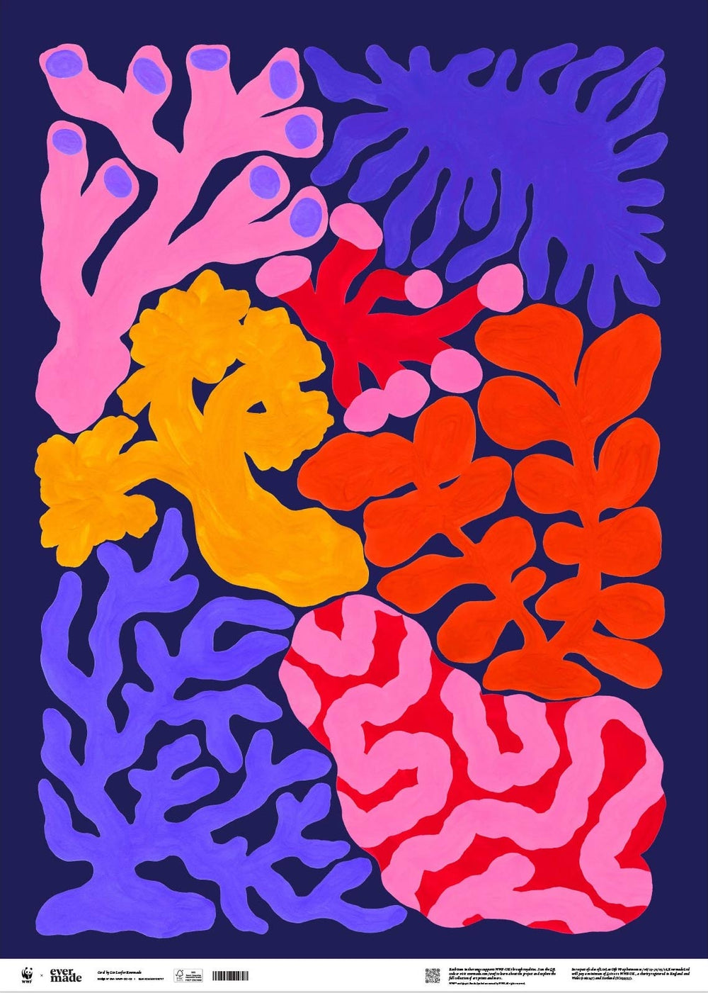 Liv Lee x WWF Coral Geschenkpapier