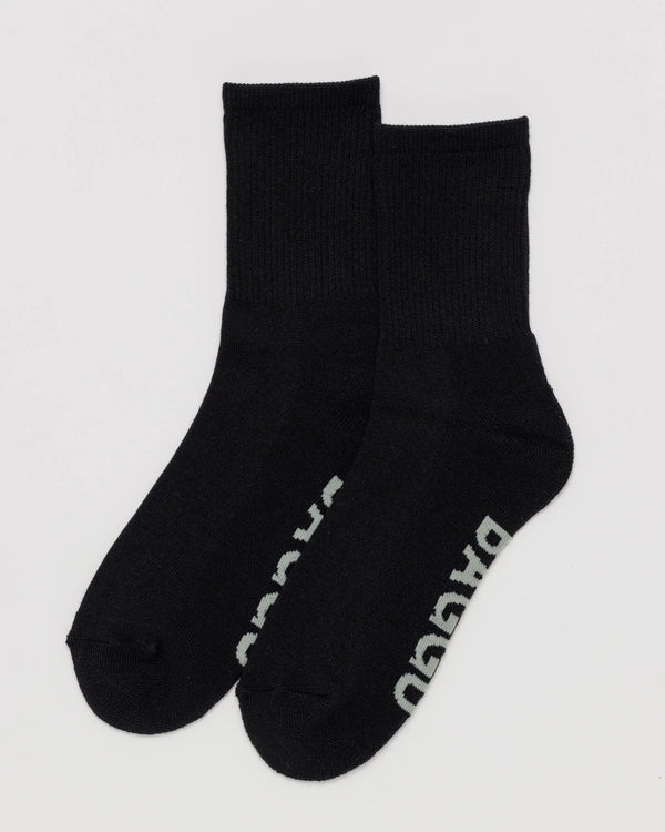 Ribbed Socks Black