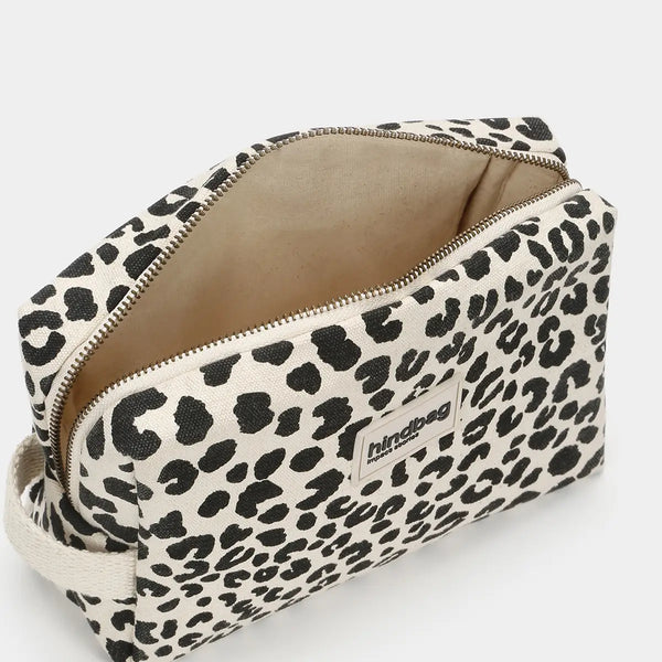 Hindbag Kosmetiktasche Leon Leopard Ecru