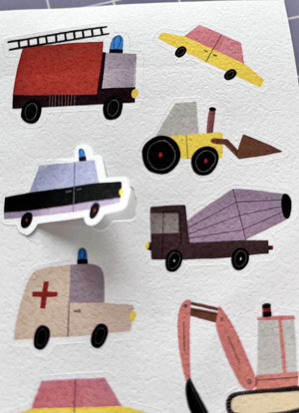 3 Stickerbögen Autos by Anna Katharina Jansen