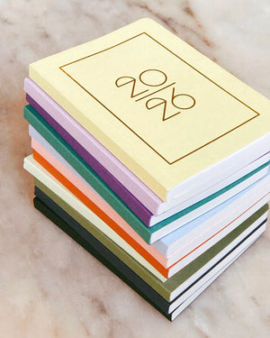 Pocket Kalender / Planner 2026 Sorbet Yellow (Din A6)