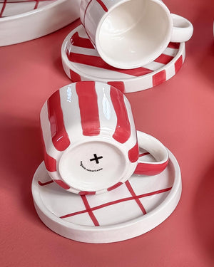 Becher Stripes Tramonto Red