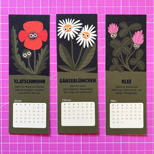 Slinga Sprache der Blumen Lesezeichenkalender 2027
