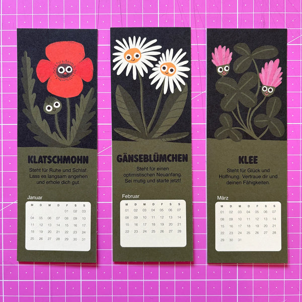 Slinga Sprache der Blumen Lesezeichenkalender 2027