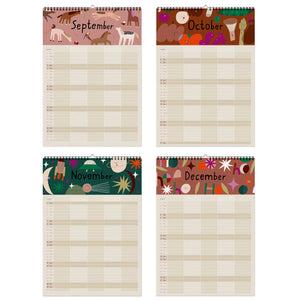 Familienkalender 2026 Ponies & Picnics Anna Katharina Jansen x Nuuk