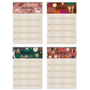 Familienkalender 2026 Ponies & Picnics Anna Katharina Jansen x Nuuk