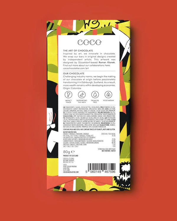 Carrot Cake Milk Chocolate (40%) 80g