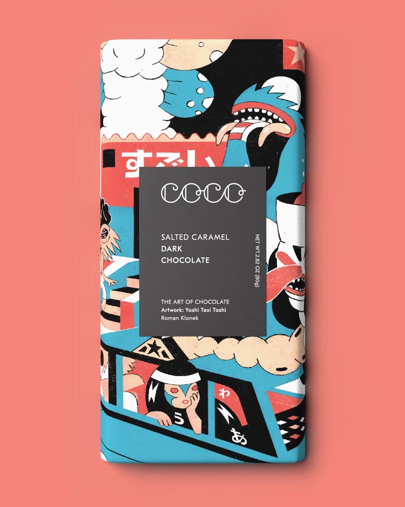 Salted Caramel Dark Chocolate Bar 80g