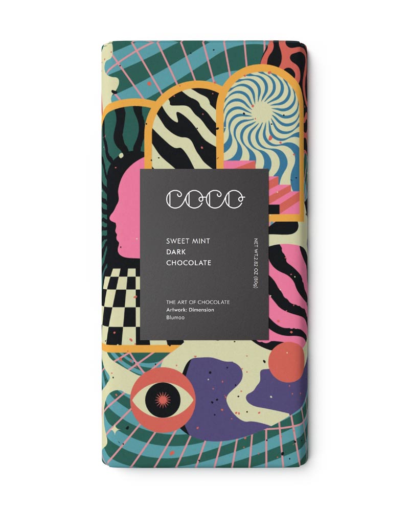 Sweet Mint Dark Chocolate Bar 80g