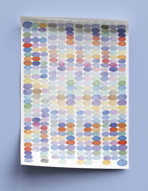 Colours Wandkalender 2025