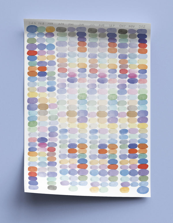 Colours Wandkalender 2025
