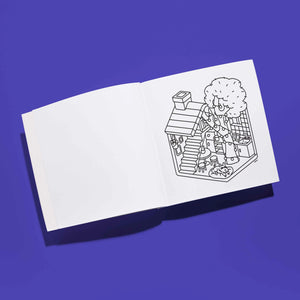 Cozy Art Coloring Notebook - Malbuch - Tiny House