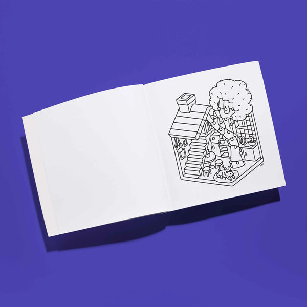 Cozy Art Coloring Notebook - Malbuch - Tiny House