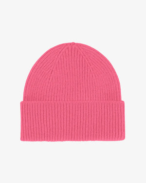 Merino Wool Beanie Bubblegum Pink