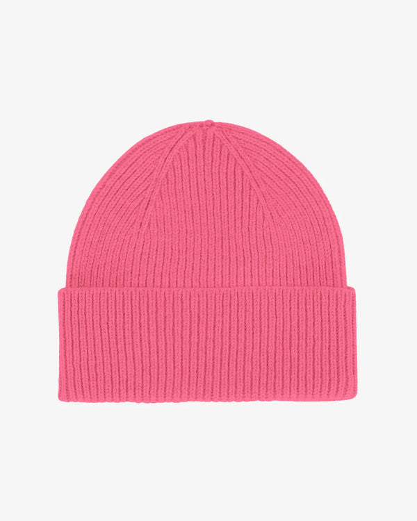 Merino Wool Beanie Bubblegum Pink