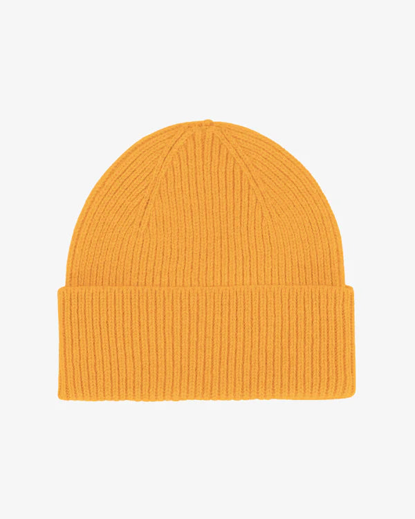Merino Wool Beanie Burned Yellow