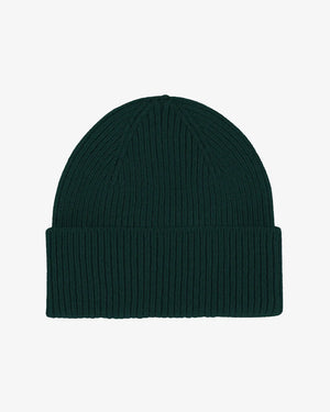 Merino Wool Beanie Emerald Green